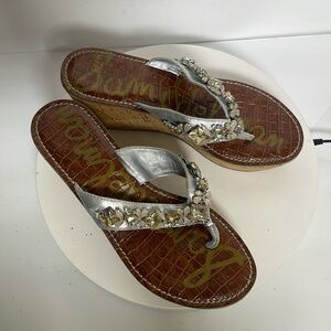 Sam Edelman wedges flip flops size 7.5